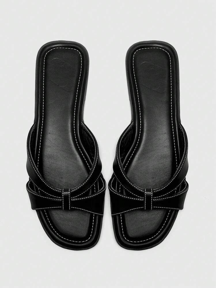 CUCCOO BIZCHIC Women's Casual Flat Sandals, Comfortable Open Toe Beach/Street Wear Slippers, Summer/Autumn Spring Shoes Summer Shoes