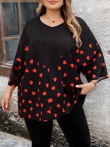 SHEIN CURVE+ Áo kiểu tay ngắn phối họa tiết da báo, cỡ US22, dành cho người có thân hình đầy đặn, phù hợp cho các lễ hội âm nhạc, kỳ nghỉ bên bờ biển, phong cách Boho. CURVE PLUS / / Áo kiểu tay ngắn phối họa tiết da báo, thích hợp cho kỳ nghỉ hè phong cách Boho. - Nhiều màu - Xem 5