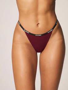 Missguided x Playboy Bộ 3 quần lót dây gân thoải mái dành cho nữ, đồ lót thiết yếu hàng ngày. - Nhiều màu - Xem 6