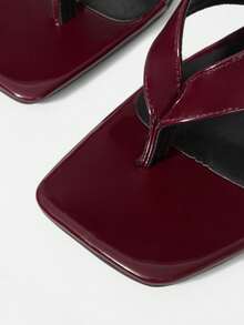 Mnmlis Women Gladiator Sandals Valentine's Day - Burgundy - View 6