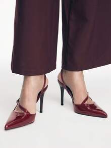 Mnmlis Women Pumps - Burgundy - View 1
