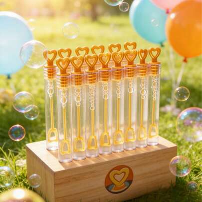 POKOJA LAND Bộ 12/24/48 que thổi bong bóng mini (không kèm dung dịch thổi bong bóng), màu vàng kim, quà tặng đám cưới, thích hợp cho đám cưới, lễ kỷ niệm, sinh nhật, không kèm dung dịch thổi bong bóng, tiệc bể bơi mùa hè, tiệc sinh nhật, tiệc ngoài trời, ngày lễ quốc gia, Giáng sinh, Halloween, trang trí mùa thu, trang trí mùa xuân sang hè.