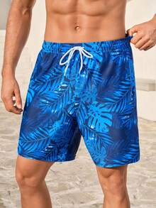 Manfinity Swimmode Men's Long Sleeve Rash Guard And Swim Shorts Set - Blue - View 6