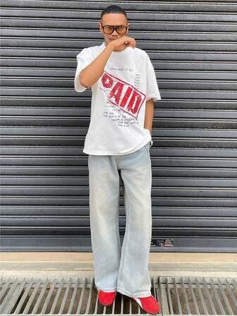 Ngobest Haus Ngobest Haus Men's New Fashionable Hip-Hop Printed T-Shirt