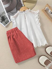 Girls Casual Back To School Solid Top Tween - Multicolor - View 2