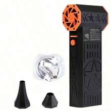 High-Speed Strong Airflow Turbo Jet Fan, Knob-Style Speed Adjustment, Suitable For Dusting, Snow Blowing, Leaf Blowing On Computers, Cars, Etc., - Multicolor - View 9