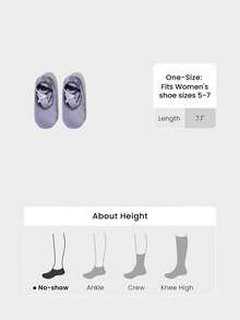 GLOWMODE 3 Pairs Yoga & Pilates Non-Slip Grip Socks With Seamless Toe Construction Yoga Daily - Light purple - View 7