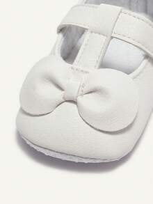 Cozy Pixies A Pair Of Spring And Summer Fashion Casual Basic Versatile Soft Bow Mary Jane Shoes Childlike Cute Princess Style Female Infant Flats - White - View 6