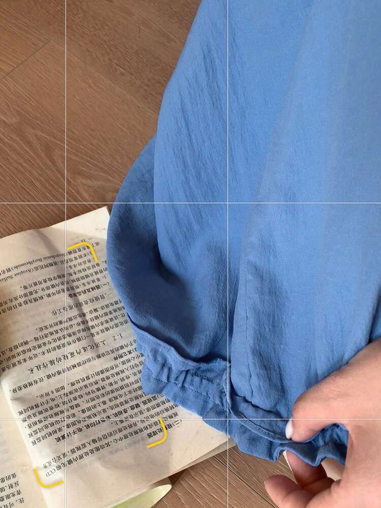 Dazy Plus Plus Size Solid Color Loose Casual Pajama Bottoms With Pockets