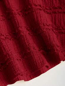 Sweetra Women Ruched Knot Halter Neck Cami Top Y2K - Red - View 5