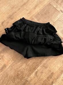 Attitoon Saia de Bolo Feminina com Três Camadas, Decoração de Rebite de Renda Estilo Vintage Casual, Forro Adequado para Vintage, Sexy, Fofo, Y2K, Coconut Girl, Boho, Oeste, Boêmio, Hippie, Festival de Música, Punk Retrô, Shibuya Gyaru - Preto - Visão 7