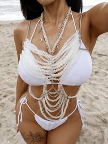 Sirith 女士坦克比基尼 - 白色 - 查看 1