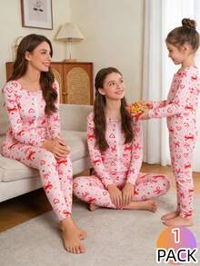 Bộ áo liền quần dài tay ôm sát cho bé gái, có nơ và họa tiết trái tim, khóa kéo, thích hợp mặc ở nhà. - Nhiều màu - Xem 6