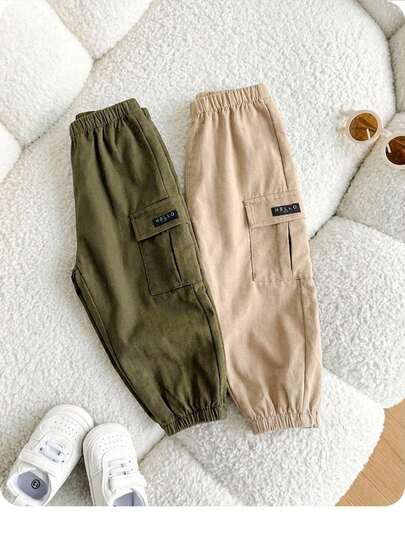 Toddler Boys' Solid Color Casual Bottoms