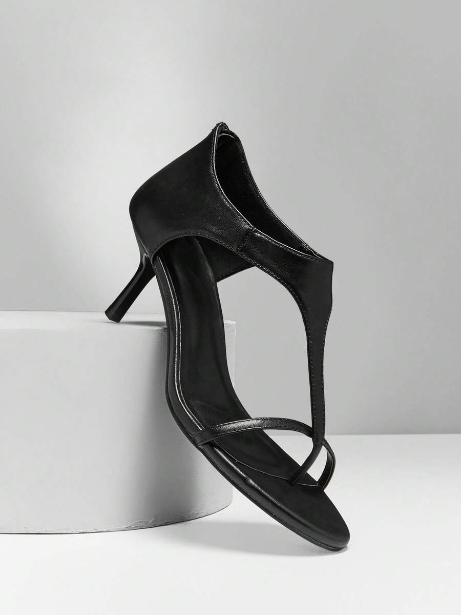 SHUZIA Women's Fashionable Comfortable Low Heel Toe Ring Sandals - White - View 1