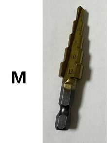 3 Stück/Set Titan beschichtete Hochgeschwindigkeitsstahl Stufenbohrer Set, Pagoden-Bohrer für Holz und hocheffizientes Metall - langanhaltend, glatter Fase, keine Grate, nicht leicht zu rosten, einfache Montage, erhöhte Effizienz - Verschiedenfarbig - Übersicht 13