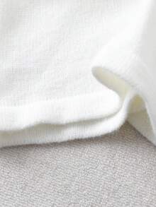 Franclia Women's Contrast Color Polo Collar Sleeveless Casual Knit Top White And Black Top White Vest For Women Summer Tops Women Knit Tops Preppy Tops White Cute Top Sweater Vest For Women Peter Pan Collar Sleeveless Sweater Black And White Top Black And White Tops Women Peter Pan Collar Blouse Pullover Vest Collar Top Pull Over Vest Vest For Ladies Outer Wear For Sleeveless Dress Sleeveless Polo Top White Sweater Vest Heart Button Sweater Knitted Top Sleeveless Crop Top - Apricot - View 6
