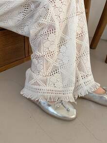 DAZY Tween Girls Loose Fit Pants - White - View 7