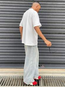 Ngobest Haus Ngobest Haus 男士新款时尚嘻哈印花T恤 - 白色 - 查看 2