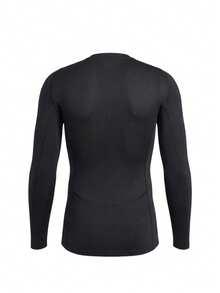 Adidas Techfit Men's Long Sleeve Shirt Black - Black - View 2