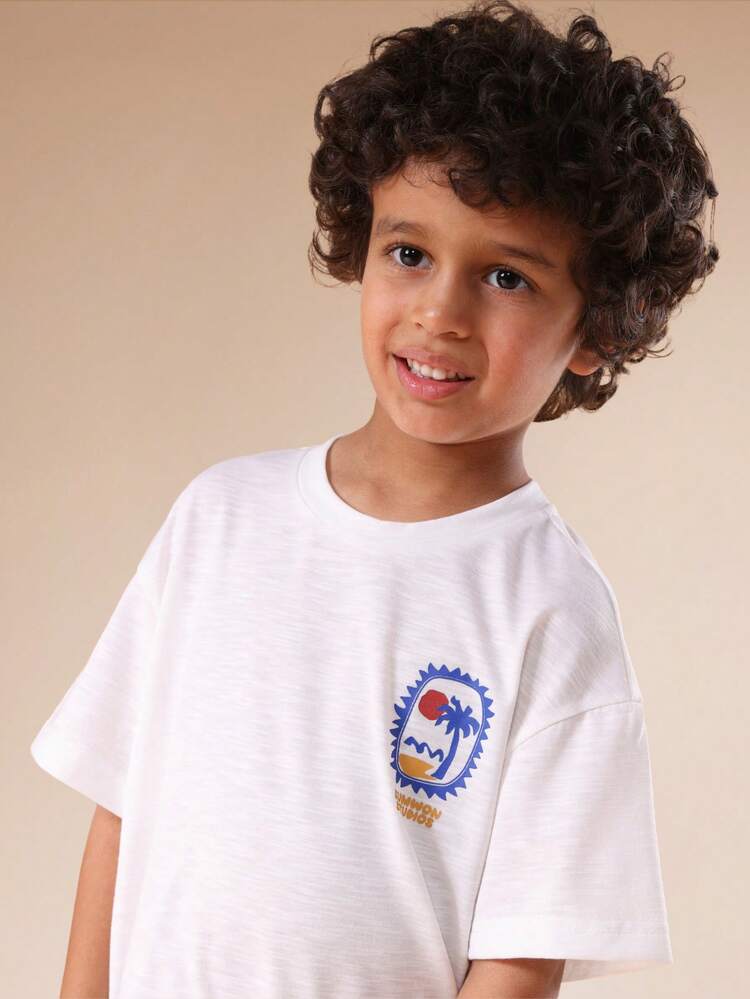 Oversized Monte Carlo Graphic Tee With Crew Neck