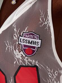 Amplova Women's Hooded Numeric & Letter Print Lace Patchwork Sexy Mini Party Dress - White - View 8