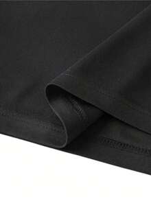 Men's fashionable printed short-sleeved crew neck casual summer short-sleeved top, machine washable, comfortable outdoor casual wear, machine washable shirt - Negro - Ver 6