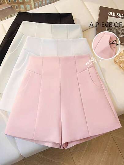 GlowEve กางเกงขาสั้นผู้หญิงดีไซน์กระเป๋าสุดหรูหรา, สวมใส่ได้หลากหลายสำหรับทุกวัน