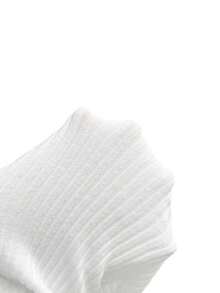 Elenzga Women's Turtleneck Patchwork Long Sleeve Bodysuit, Fitted, Contrast Color, Autumn/Winter - White - View 7