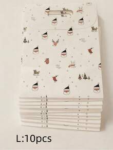 10PCS White Gift Box Candy Container Box Gift Candy Bag Handbag Flip-Cover Souvenir Gift Box Bag - White - View 6