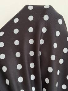 CovetEZ Đầm slip dáng rộng cổ rộng in chấm bi thanh lịch dành cho nữ cỡ lớn - Nhiều màu - Xem 7