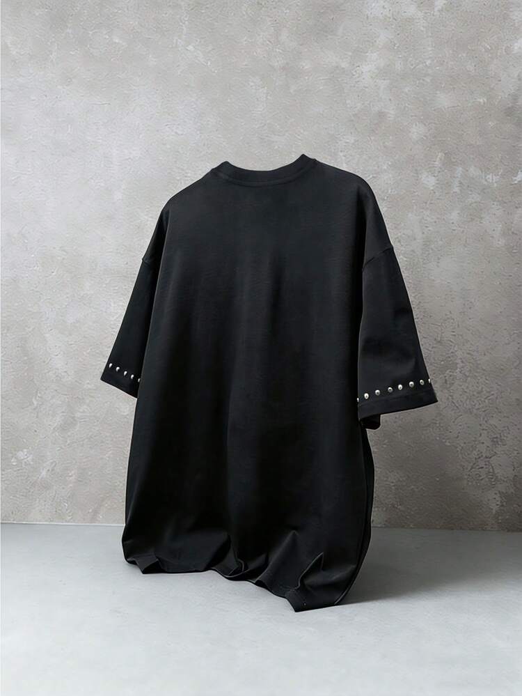 Oversized Tee With Metal Stud Details