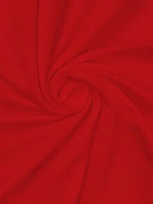 SHEIN LUNE 夏季新款宽肩带方领宽松无袖女式背心 - 紅色 - 查看 4