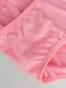 Valentine's Day Girl's 6pcs Cotton Cute Bow Print Panties Set - Multicolor - View 4