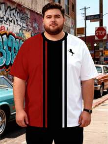 Manfinity Joysei Duck Pattern Print Design On Abdominal Muscles, Men's Fashionable Summer Casual Sportswear, Men's Top - Multicolor - View 3