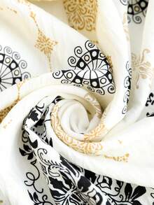 Brillora Đầm thời trang nữ thanh lịch, thích hợp cho kỳ nghỉ - Đen và trắng - Xem 8