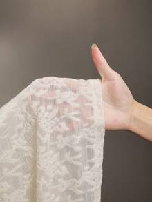 Cheriluna Maternity 优雅不对称下摆无袖孕妇连衣裙，适合拍照 - 米色 - 查看 7