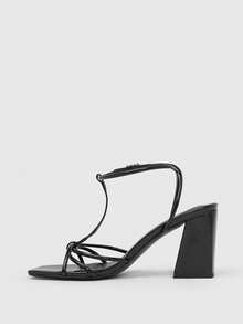 CUCCOO SZL Women Heeled Sandals Valentine's Day - Black PU - View 5