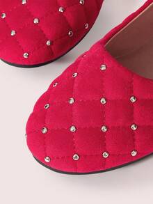 CUCCOO DOLLMOD Sepatu Wanita Merah Sepatu Datar Pakaian Hari Valentine Hari Valentine - Merah tua - View 9