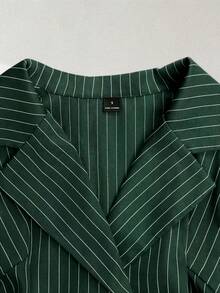 GlowEve 一套两件式秋季女装，优雅通勤风格，完美融合。 - 墨綠色 - 查看 3