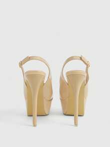 CUCCOO LuxiPop Women Heeled Sandals - Apricot - View 5