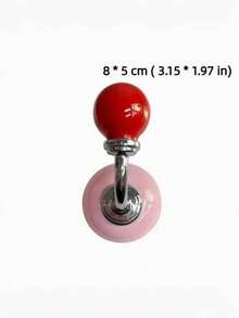 Joivida Cute Round & Heart-Shaped Magnetic Hooks, Heavy-Duty Damage-Free Magnet Hangers, Solid Wood Circular Fridge Magnets Decorative Hooks, Multi-Purpose Storage Organizers For Front Door, Entryway, Kitchen & Bathroom - Multicolor - View 3