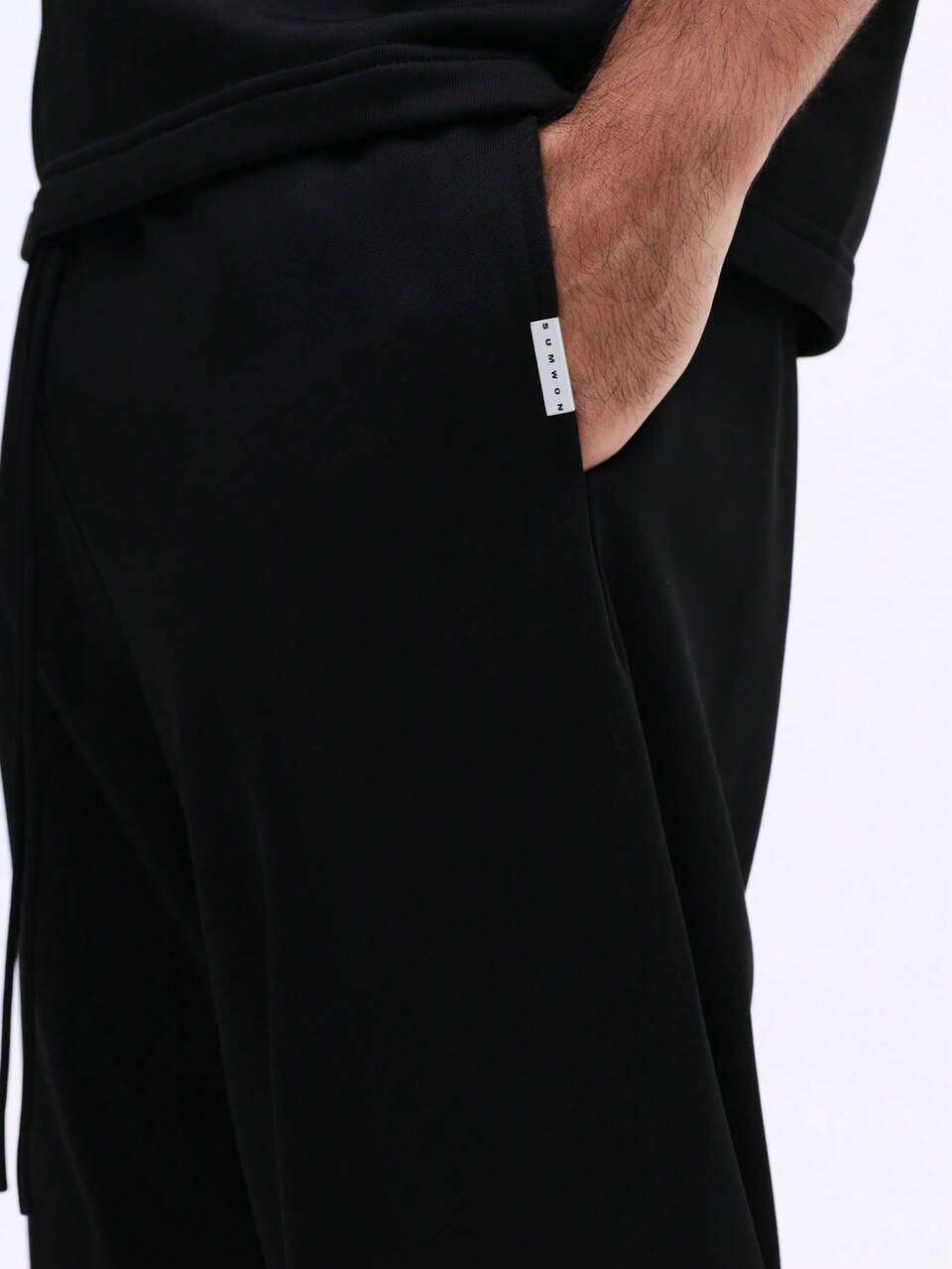SUMWON Oversized Jersey T-Shirt With Baggy Sweatpants Co-Ord Set Casual Loungewear Matching Set Relaxed Fit Crew Neck Short Sleeve