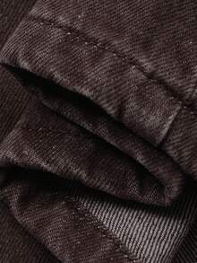 DAZY Teen GirlSolid Color Simple Jeans - Brown - View 8
