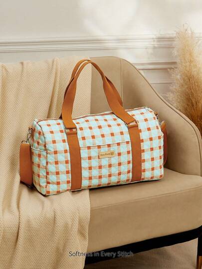 Cozy Pixies Túi tote chấm bi hình trái tim, thích hợp làm túi đựng đồ cho bà bầu khi đi dã ngoại.