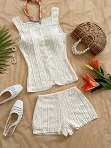 Soleia 女士两件套服装 - 米色 - 查看 7