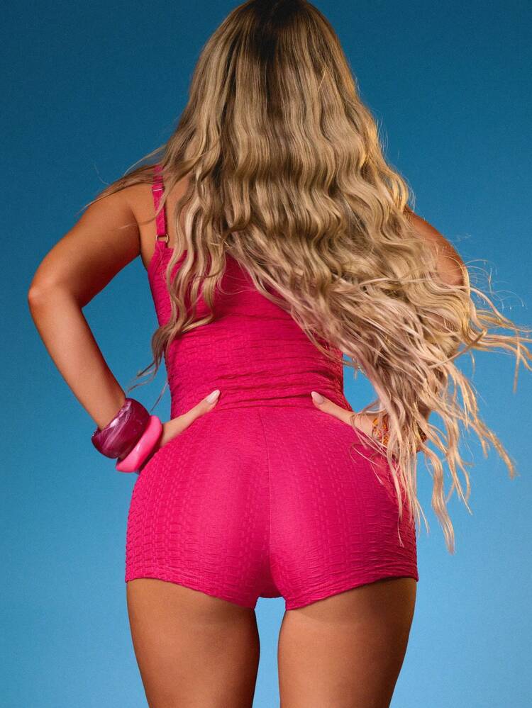 MISSGUIDED Pantalones cortos de cintura alta con textura brillante y diseño de tela acanalada para verano, casual, festival, fiesta, club, vacaciones, ropa de playa