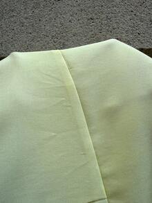 Conjunto de top tubo y falda en color amarillo crema, para primavera/verano - Amarillo claro - Ver 9