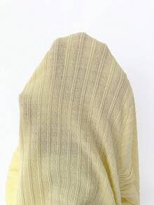 Elenzga 新款女士吊带针织纹理下摆A字褶皱性感时尚年轻度假派对日常休闲显瘦优雅精致连衣裙，春夏款 - 黃色 - 查看 7