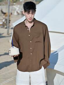 DAZY 男士短袖衬衫套装，夏季多色衬衫套装 - 彩色 - 查看 6